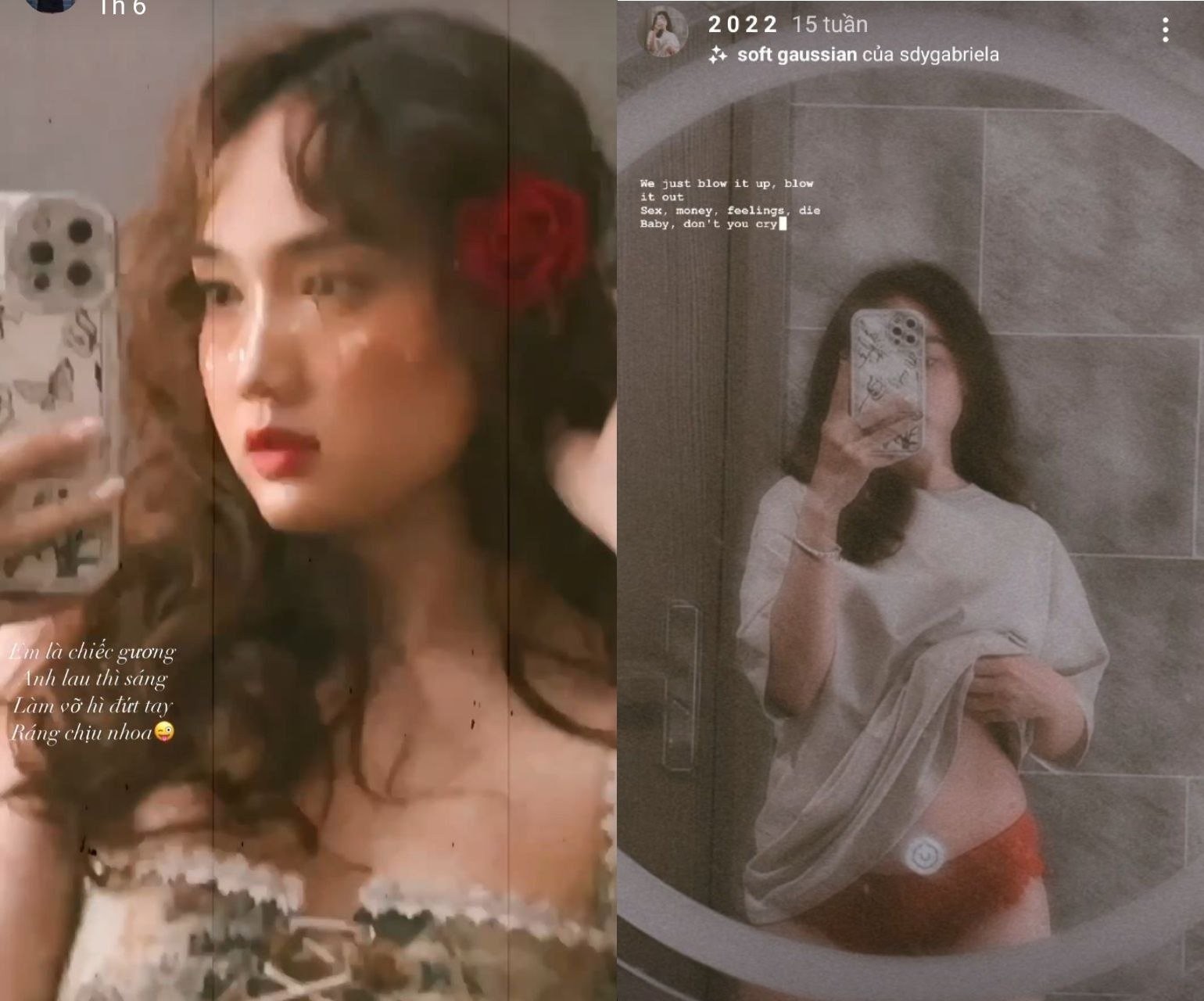 Hoài Thư mông bự cho bạn thân xem chỗ kín